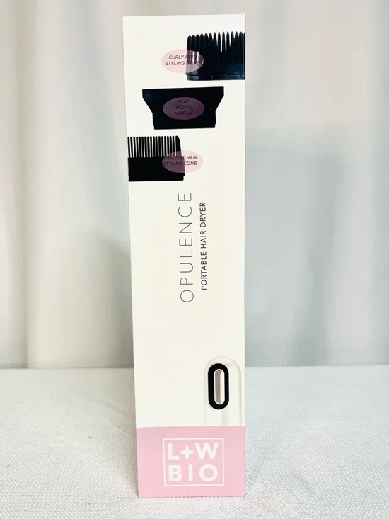 Opulence Lightweight Hair Dryer in White & Gold - Picture 2 of 3